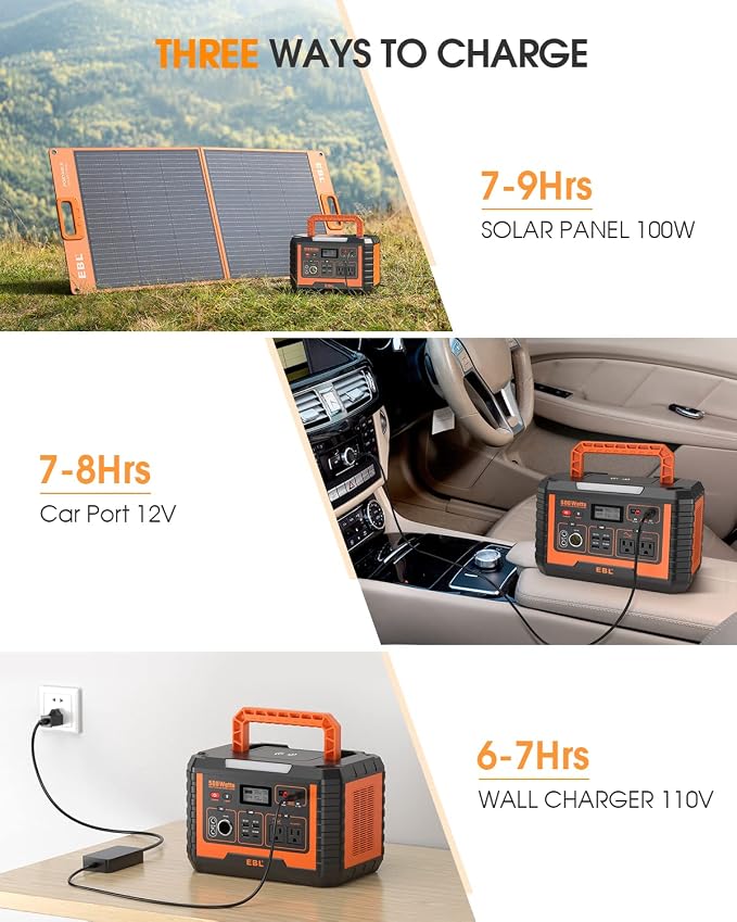 EBL 500W Portable Power Station - Image 5