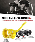 Mini Barbell Clips 1 inch I Multi-Size Adjustable Barbell Collar I 1 inch - Image 2