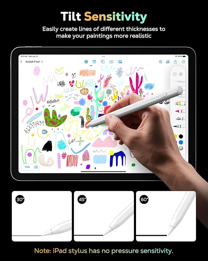 MoKo Pencil for iPad 11th 10th Gen, Stylus Pen for 2018-2025 Apple iPad - Image 3