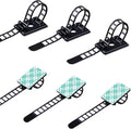 50 Pieces Cable Management Desk Wire Organizer Cable Ties Zip Ties Adhesive by RayTour