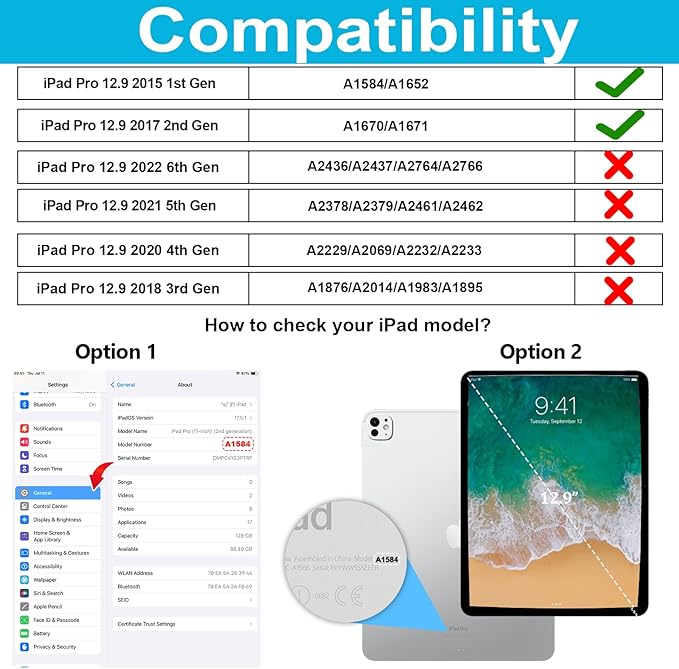 Case for iPad Pro 12.9 2nd Generation 2017 & 2015 1st Generation, Heavy Duty - Image 2