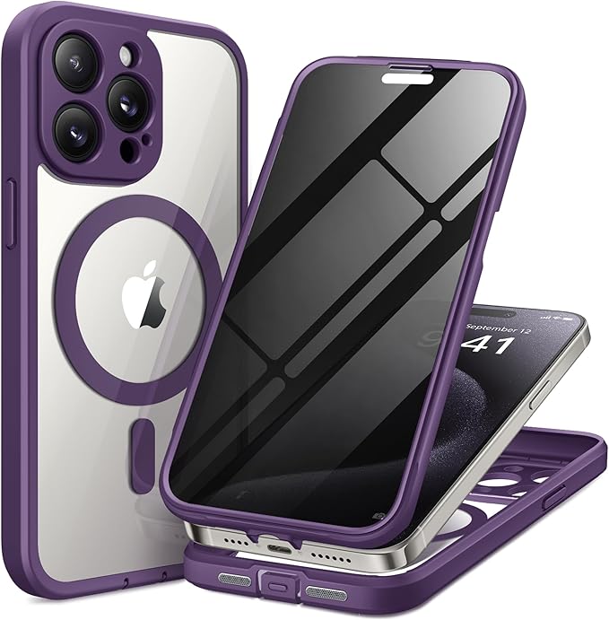 Magnetic for iPhone 15 Pro Max Case, Compatible by TIESZEN