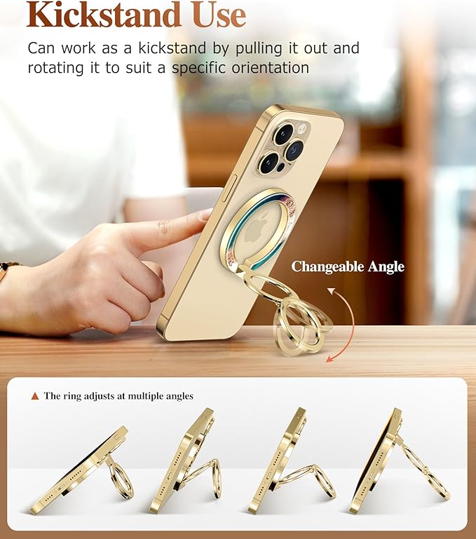 GVIEWIN Magnetic Phone Ring Holder, Compatible - Image 4