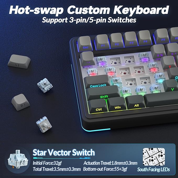 AULA S75 PRO Wireless Gaming Keyboard - Image 5