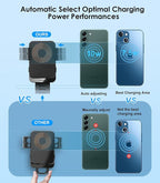 Wireless Car Charger, MOKPR 15W Fast Charging Auto-Clamping Car Charger Phone - Image 4