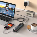 Powered USB Hub, 11-Port USB 3.0 Hub Splitter - Image 7