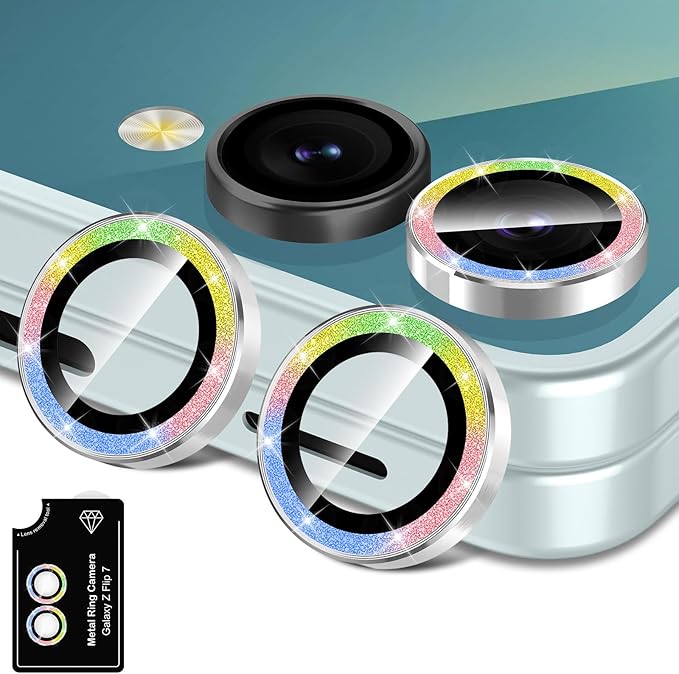 for Samsung Galaxy Z Flip 7 Camera Lens Protector, Individual Metal Ring by Btscase