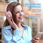 ZIHNIC Active Noise Cancelling Headphones, 40H Playtime Wireless Bluetooth - Image 4