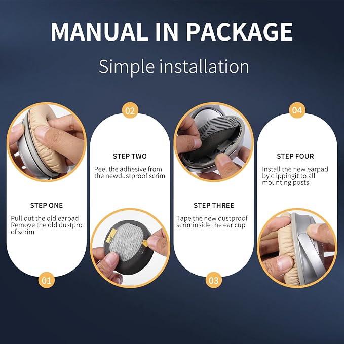 Ear Pads for Bose QC35: Durable Comfortable Noise Cancellation Replacement - Image 2