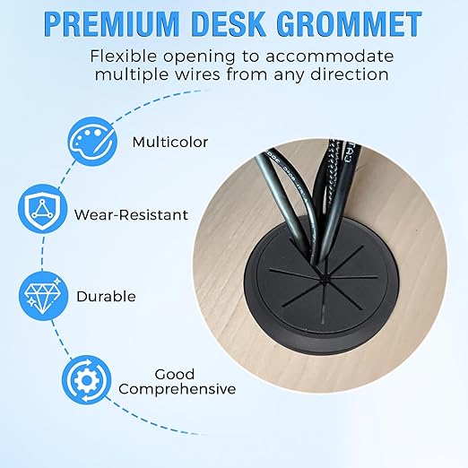 Desk Grommet 2-3/8", Desk Hole Cover - Image 2