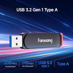 2 Pack 256GB USB Flash Drive, Metal Thumb Drives, USB 3.2 Up to 200MB/s Type A - Image 6