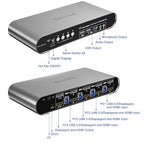 4 Computers 2 Monitors Automatic KVM Switch, HDMI 4k@60Hz + DP 8K 30Hz 4K@144Hz - Image 4