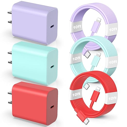 Compatible with iPhone 14 13 12 Charger, 20W Fast Charging Wall Charger by happymovement