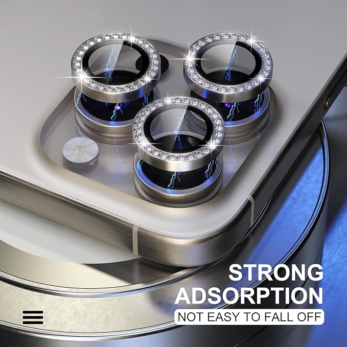 Choiche Compatible for iPhone 15 Pro/iPhone 15 Pro Max Camera Lens Protector - Image 6