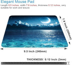 Ocean and Moon Mouse Pad, Romantic Moon On Sea in Magic Night, Waterproof - Image 2