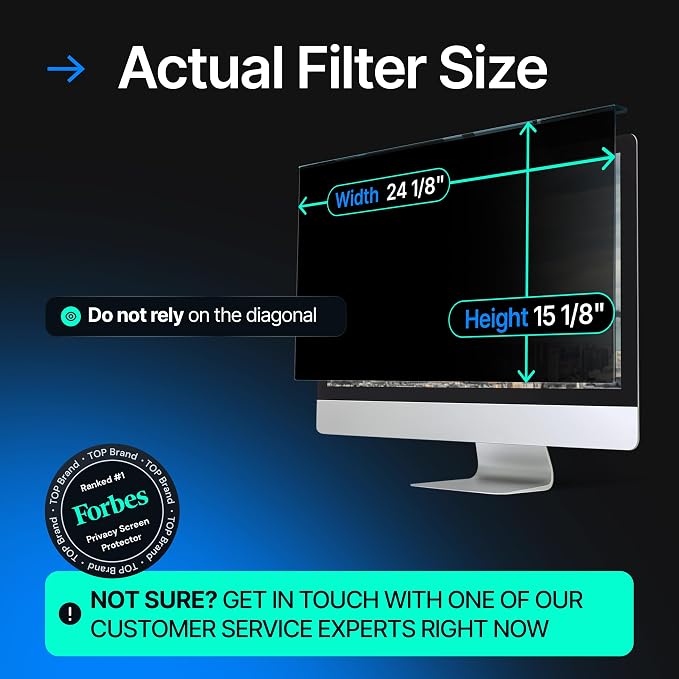 Acrylic 27 Inch Computer Privacy Screen Filter Compatible - Image 4