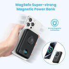 Magnetic Portable Charger 10800mAh, 4-in-1 Wireless Power Bank - Image 3