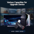 2 Pack 64GB USB Flash Drive, Metal Thumb Drives, USB 3.2 Up to 200MB/s Type A - Image 3