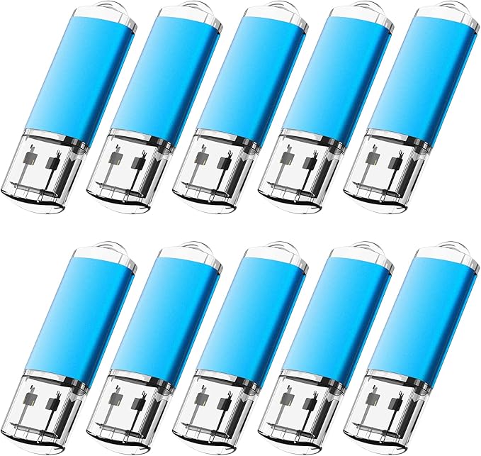 KOOTION Flash Drive 8GB 10 Pack USB 2.0 Thumb Drive Capped Memory Stick Jump by KOOTION