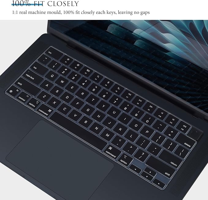 Keyboard Cover for 2025 2024 2023 MacBook Air 15.3 inch M4 M3 M2 Chip A3241 - Image 2