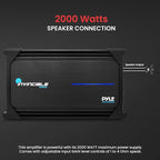 Pyle 1Channel 2000W Class D Car Audio System Amplifier, Advanced Protection - Image 4