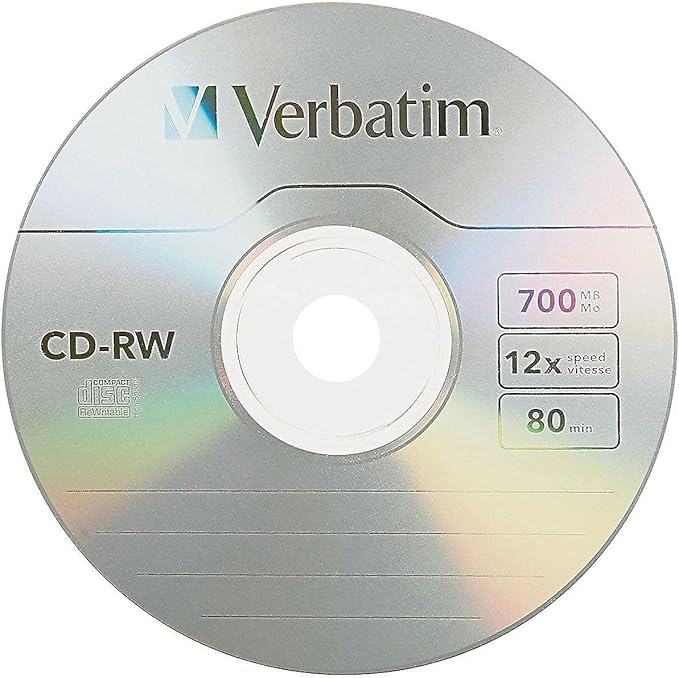 Verbatim CD-RW 700MB 2X-12X Rewritable Media Disc - Image 2