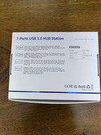 Powered 7-Port USB 3.0 Hub, USB C to 7 Ports USB Data Hub Splitter - Image 12