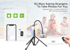 elitehood 80” Tall Phone Stand Tripod, Floor Phone Recording Stand, Heavy Duty - Image 7