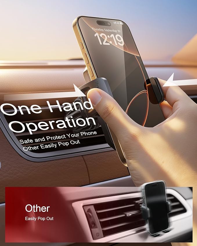 SUPERONE 3-in-1 Car Phone Holder 360° Adjustable Car Phone Mount - Image 8