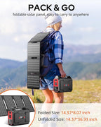 Solar Powered Generator 200W Peak/100W Rated, Portable Solar Generator Power - Image 5