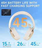 Atom Max - Hybrid Active Noise Cancelling Headphones, Hi-Res Audio, Wireless - Image 6