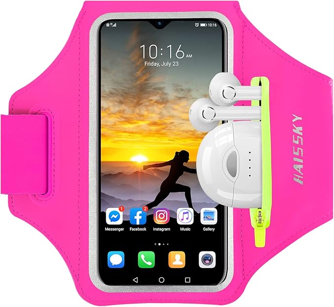 Running Armband with Earphone Bag Cell Phone Armband by HAISSKY
