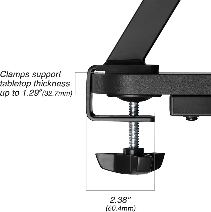 AVLT Clamp Desk Shelf Dual 32" Monitor Riser - Image 7