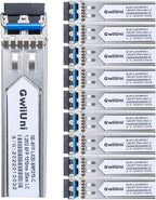 10Pcs 1.25G Single Mode SFP Fiber Module Network Transceiver, LX SM 1310nm 20km by GwliUni