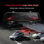 2025 Rearview Mirror Camera for Cars, 360 Dashcam Front Rear Inside, Touch - Image 2