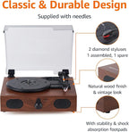 Amazon Basics Desktop Turntable Vinyl Record Player - Image 3