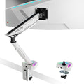 ARES WING RGB Single Monitor Arm Desk Mount by ARESWING