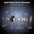 Linsoul Kefine Klean in Ear Monitor, 10mm DLC Diaphragm Dynamic Driver HiFi - Image 4