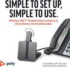 Poly CS540 Wireless DECT Headset – Single Ear Convertible – Connects to Desk - Image 4