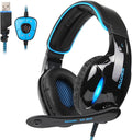 SA902 7.1 USB Surround Sound PC Headsets Over-Ear Gaming Headphones by Unknown