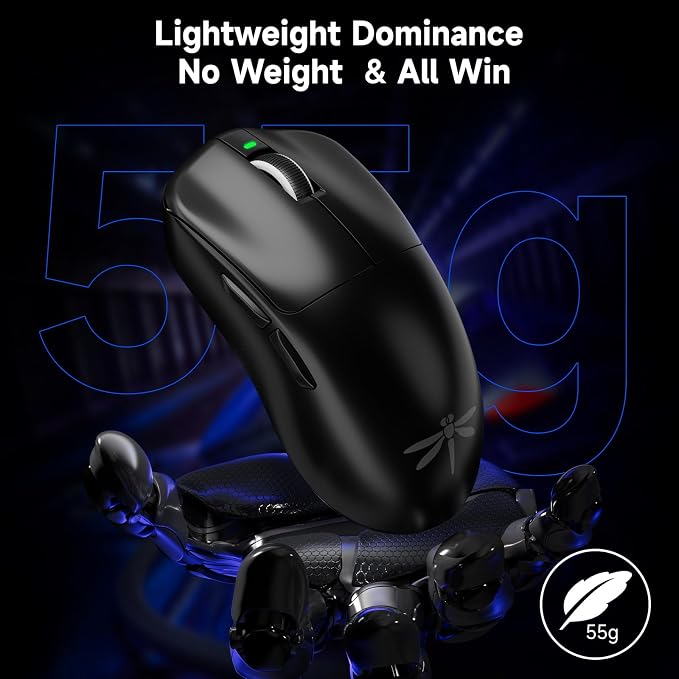 VGN F1 Pro Max Wireless Gaming Mouse - 55g Ultralight - 26000 Adjustable DPI - - Image 2