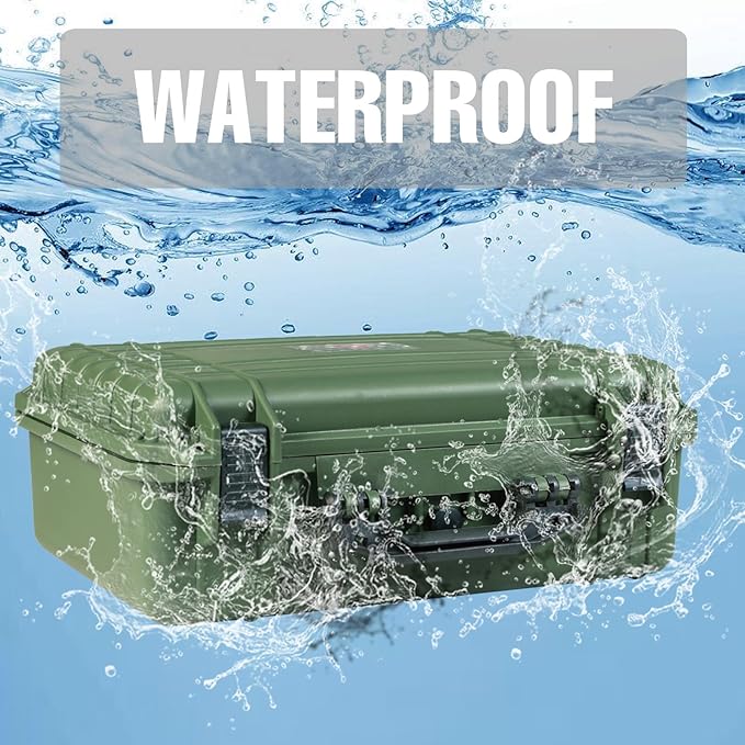 18x 13.8x 8 Inch Hard Case, Portable Weather Waterproof Protective Camera Case - Image 4