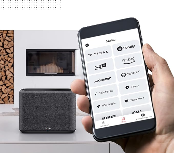 Denon Home 250 Wireless Smart Speaker – Mid-Size, Stereo Sound, Wi-Fi & - Image 2