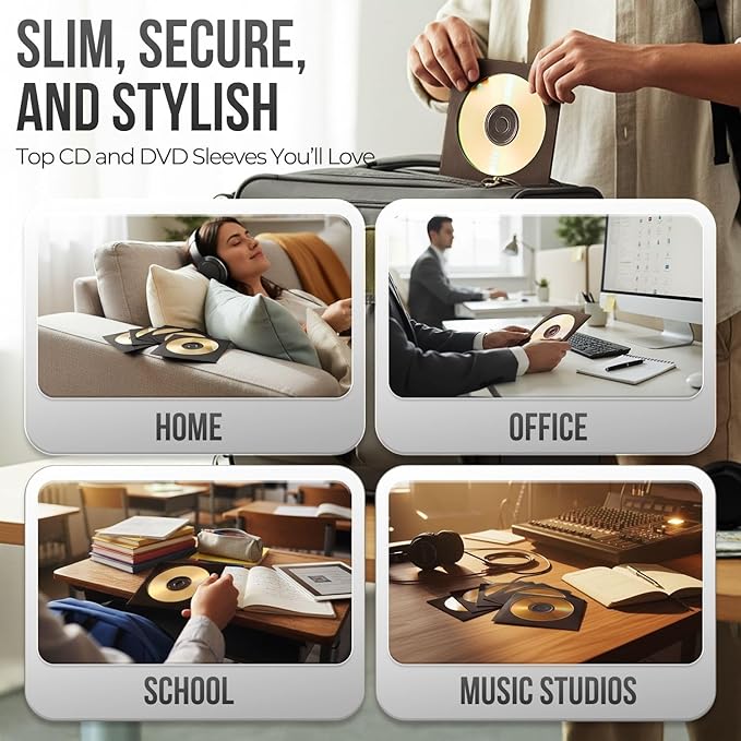 Flexzion DVD CD Sleeves 100 Pack - Image 8