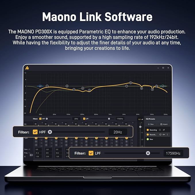 MAONO Dynamic Microphone-XLR USB Podcast Recording Mic: - Image 4