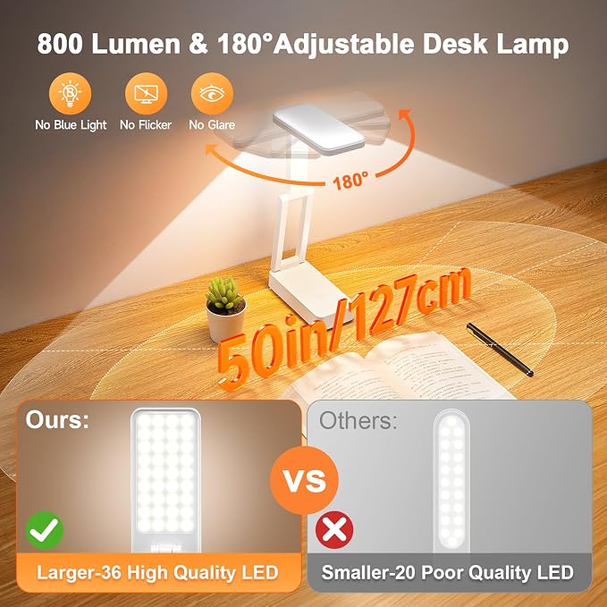 Rechargeable Lamps Cordless Lamps, 6000mAh Battery Powered Lamp, 3 - Image 8
