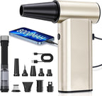 Compressed Air Duster, 300000RPM Electric Air Dusters Mini Blower Jet Turbo Fan by Rckskaya