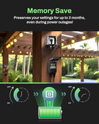 BN-LINK 7 Day Outdoor Heavy Duty Digital Programmable Timer, Outdoor Timer - Image 4