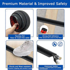 4ft Floor Cord Cover, Cord Hider Floor Black, Extension Cable Cover Power Cord - Image 3