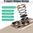 AGVEE 3+3 6 Pack for iPhone 16 Pro 6.3" / 16 Pro Max 6.9" Camera Lens Cover - Image 7